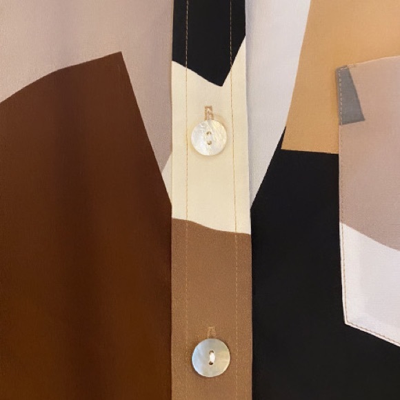 100% silk DIANE VON FURSTENBERG Silk Asset blouse - Picture 4 of 14